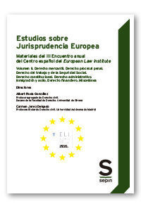 ESTUDIOS SOBRE JURISPRUDENCIA EUROPEA