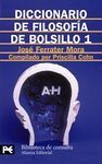DICCIONARIO DE FILOSOFÍA (BOLSILLO) 1