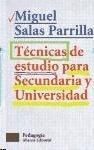 TÉCNICAS DE ESTUDIO PARA SECUNDARIA Y UNIVERSIDAD