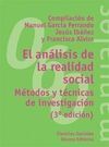 EL ANÁLISIS DE LA REALIDAD SOCIAL.