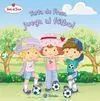 Tarta de Fresa Juega Al Fútbol