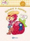 Número a Número. Tarta de Fresa