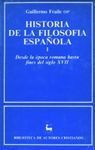 HISTORIA DE LA FILOSOFÍA ESPAÑOLA. I: DESDE LA ÉPO