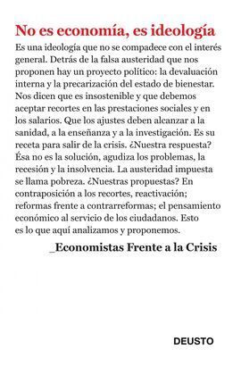 LOS ECONOMISTAS FRENTE A LA CRISIS