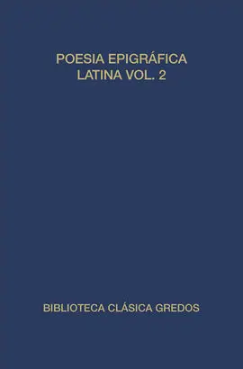 Poesia Epigrafica Latina Vol. 2