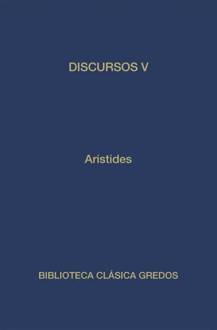 Discursos (Aristides) Vol. 5