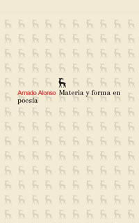 MATERIA Y FORMA EN POESÍA
