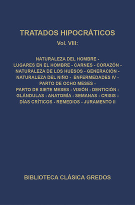 TRATADOS HIPOCRATICOS VOL. 8