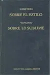 Sobre el Estilo. Sobre lo Sublime.