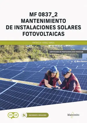 Mantenimiento Instalacio. solares Fotovolta. mf0837-
