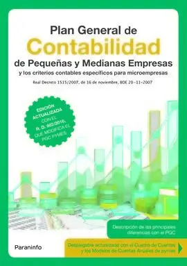 Plan General de Contabilidad de Pequeñas y Medianas Empresas 3. ª