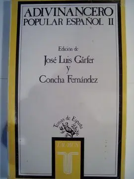 Adivinancero Popular Español Ii