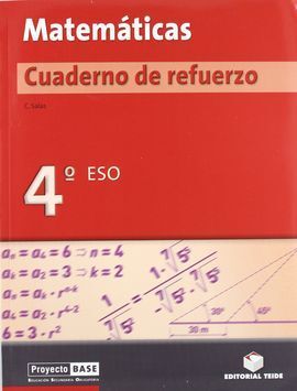 PROYECTO BASE, MATEMÁTICAS, 4 ESO. CUADERNO DE REFUERZO