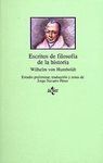ESCRITOS DE FILOSOFIA DE LA HISTORIA