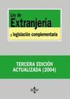 LEY DE EXTRANJERÍA Y LEGISLACIÓN COMPLEMENTARIA