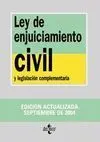 Ley de Enjuiciamiento Civil: y Legislación Complementaria