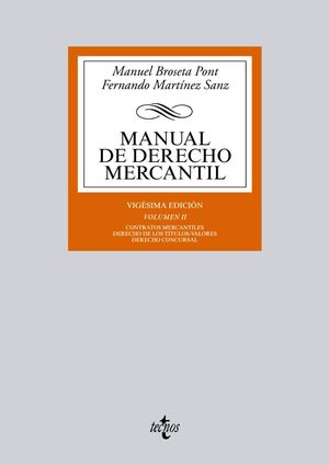 MANUAL DE DERECHO MERCANTIL II