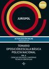 TEMARIO OPOSICIÓN ESCALA BÁSICA POLICÍA NACIONAL - JURISPOL