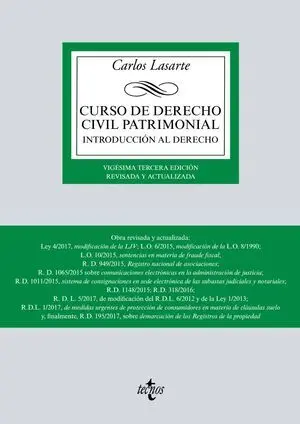 Curso de Derecho Civil Patrimonial 23ª Ed.