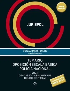 Temario Oposición Escala Básica Policía Nacional