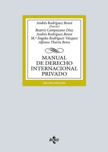 Manual de Derecho Internacional Privado