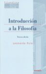 INTRODUCCIÓN A LA FILOSOFÍA