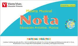 Maleta Musical Nota, Música, Educación Primaria, 1 Ciclo