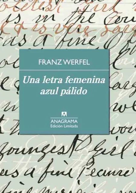 Una Letra Femenina Azul Pálido