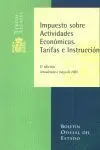 Impuesto Sobre Actividades Económicas. Tarifas e Instrucción (Boe)