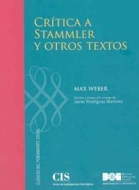 CRÍTICA A STAMMLER Y OTROS ENSAYOS DE METODOLOGÍA