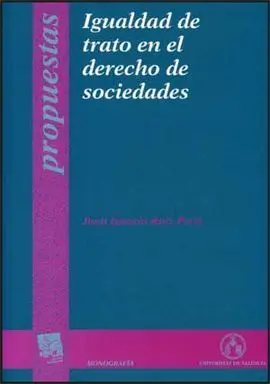 Igualdad de Trato en el Derecho de Sociedades
