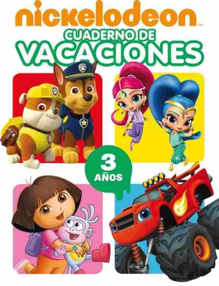 Cuaderno Vacaciones 3 Años Nickelodeon