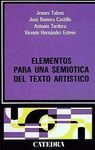 ELEMENTOS PARA UNA SEMIÓTICA DEL TEXTO ARTÍSTICO