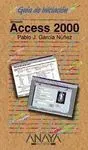 Guía de Iniciación. Access 2000