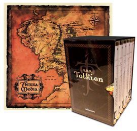 ESTUCHE TOLKIEN 6 VOLS. + MAPA DE LA TIERRA MEDIA