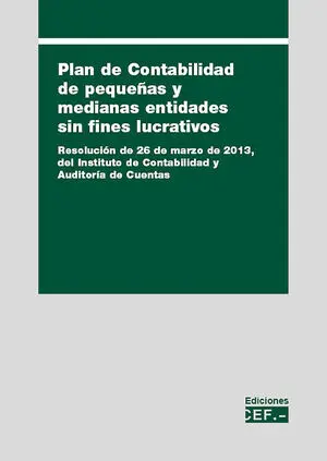 Plan de Contabilidad de Pequeñas y Medianas Entidades sin Fines Lucrativos.