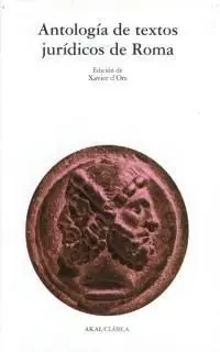 Antología de Textos Jurídicos de Roma