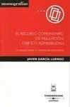 El Recurso Comunitario de Anulación: Objeto y Admisibilidad