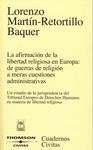 AFIRMACIÓN DE LA LIBERTAD RELIGIOSA EN EUROPA