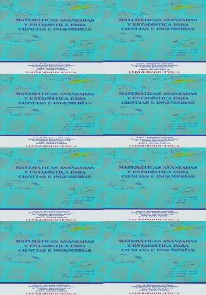Matematicas Avanzadas y Estadistica para Ciencias e Ingenier