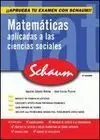 Matemáticas Aplicadas a las Ciencias Sociales. Schaum