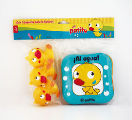 EL PATITO. LIBRO BAÑO CON MUÑECOS