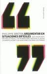 ARGUMENTAR EN SITUACIONES DIFÍCILES
