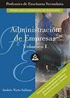 TEMARIO VOL. 1 ADMINISTRACIÓN DE EMPRESAS PROFESORES DE ENSEÑANZA SECUNDARIA
