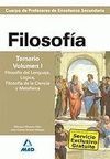 TEMARIO VOL. 1 FILOSOFÍA PROFESORES DE ENSEÑANZA SECUNDARIA 2007