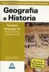 Temario Vol. 4 Geografía e Historia Profesores de Enseñanza Secundaria 2007