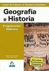 PROGRAMACIÓN DIDÁCTICA GEOGRAFÍA E HISTORIA PROFESORES DE ENSEÑANZA SECUNDARIA