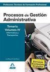 TEMARIO VOL. IV PROCESOS DE GESTIÓN ADMINISTRATIVA