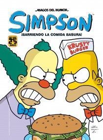MAGOS SIMPSON 41 BARRIENDO LA COMIDA BASURA