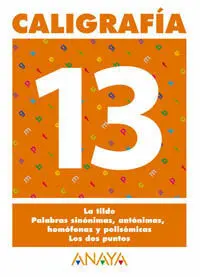 Cuaderno Caligrafía Nº13